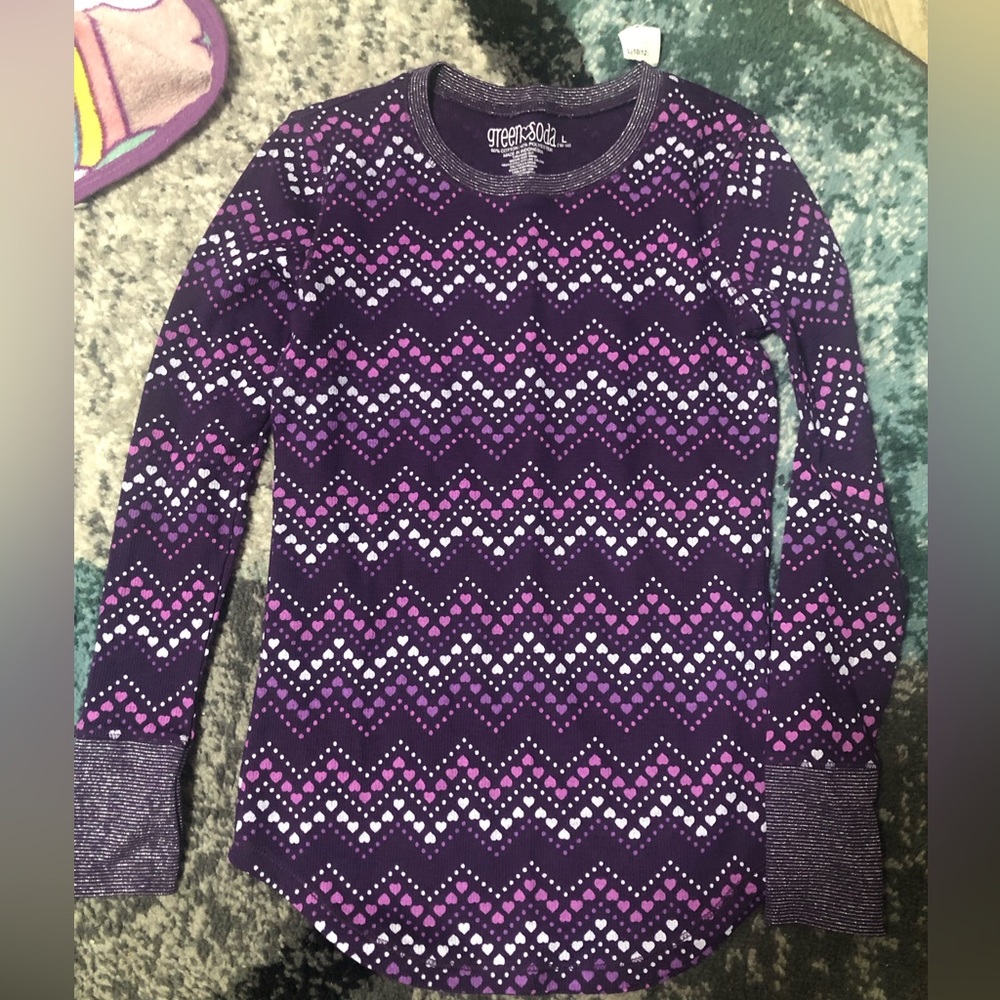 Green soda long sleeve L